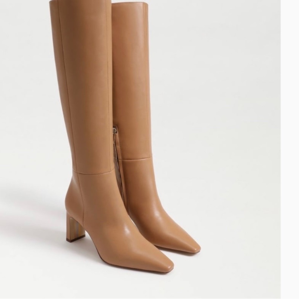 Beautiful Beige/Tan/Nude Sam Edelman Boots, Size 12 Wide Calf, Never Worn